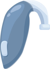 Media hearing aid icon cartoon vector. Level noisy sound. Acoustic procedure