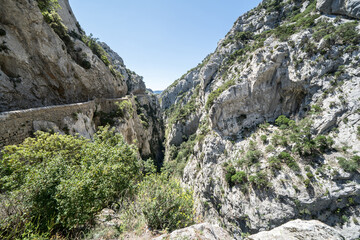 Fototapeta na wymiar Gorges de Galamus, Languedoc Roussillon, France