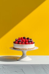 Cake with berries