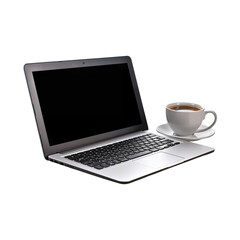 laptop and coffee cup