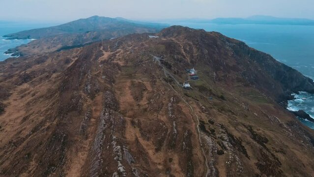 aerial view of cliff Sheep's Head in ireland