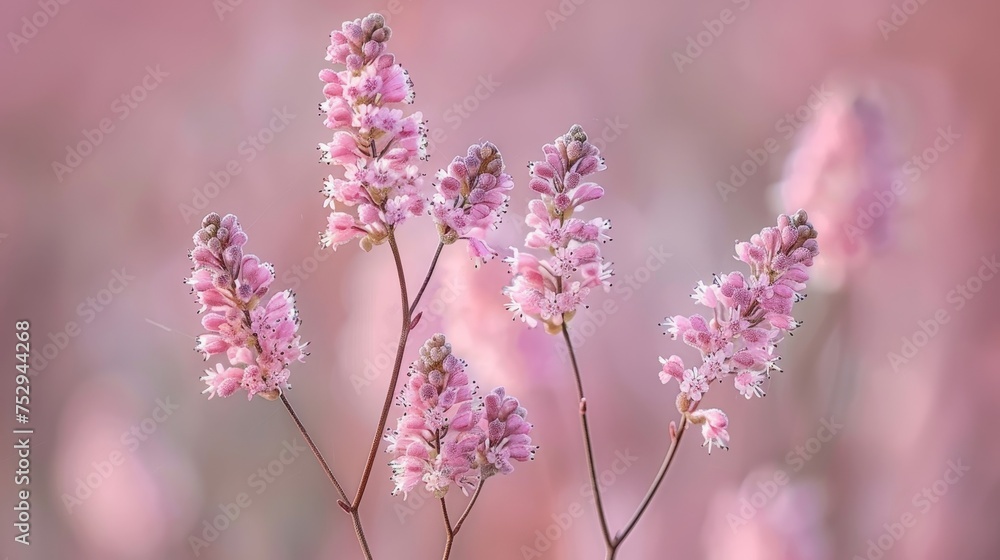 Poster soft dawn colors abstract spring background with airy compositions and hints of mist and dew.