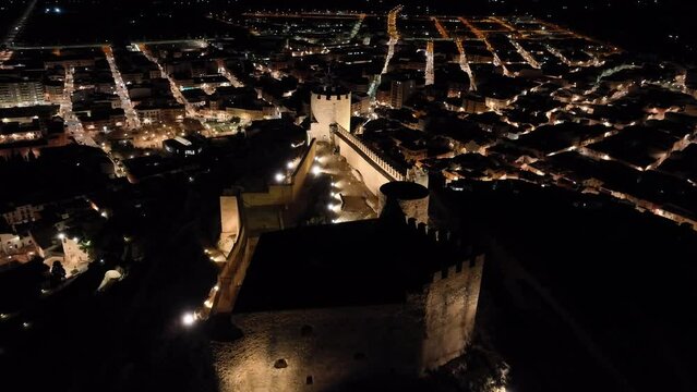 Vuelo nocturno Castillo de Castalla en Alicante