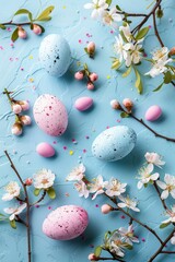 Spring's Awakening: Handcrafted Easter Cards Featuring Lush Blossoms and Festive Motifs