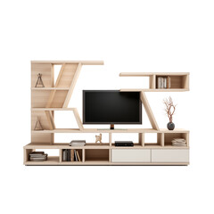 3d render of a modern tv and furniture