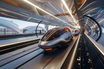Hyperloop Station Future Transit