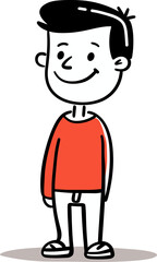 The Contemplative Man Reflective Reverie in Vector Form