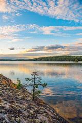 Clouds over the lake