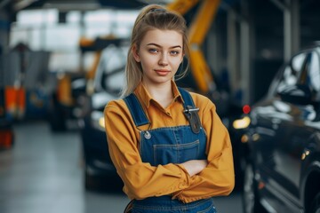 Confident Female Mechanic