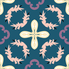 seamless pattern with flowers