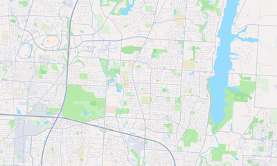 Westerville Ohio Map, Detailed Map of Westerville Ohio
