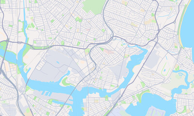 Fototapeta na wymiar Chelsea Massachusetts Map, Detailed Map of Chelsea Massachusetts