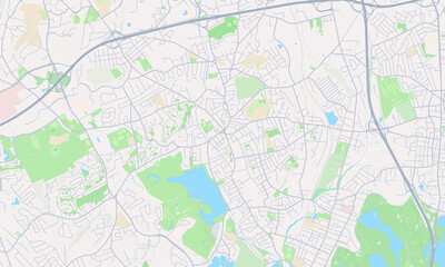 Woburn Massachusetts Map, Detailed Map of Woburn Massachusetts