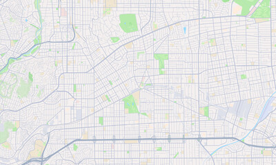 San Gabriel California Map, Detailed Map of San Gabriel California