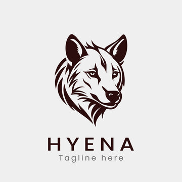 hyena logo design template