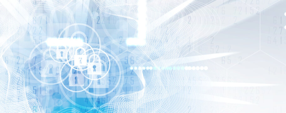 Cyber security and information or network protection. Future cyber technology web services for business and internet project