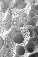 Organic Lace: A Cinematic Exploration of Realistic HD Photography in Wavey Structures, Created with Generative AI Technology
