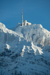 Bergspitze des Säntis, Appenzell, Schweiz