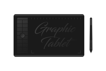 Graphic tablet icon pen tablet vector illustration