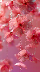 Stunning Pink Floral Photograph - Perfect for Marketing and Advertising Campaigns created with Generative AI technology