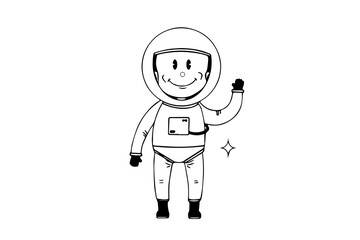 People of different professions, flat vector illustration isolated on white background, lawyer icon, astronaut icon, builder