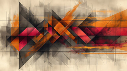 Abstract multicolor painting wtih grunge texture on canvas. Artwork mix brush stroke, splash color and oil, acrylic paint element. Modern contemporary art generative AI