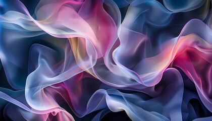 Abstract dream sequence with morphing shapes and colors