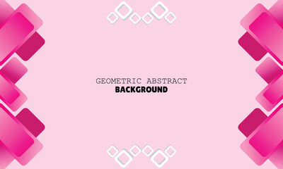 modern geometric background abstract design pink color