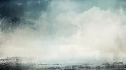 Obraz premium Modern grunge abstract art showing textured blue and white hues