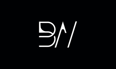 BW, WB, B, W, Abstract Letters Logo Monogram
