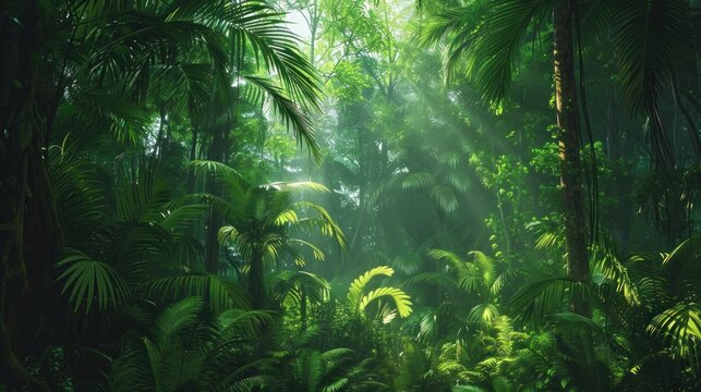 Wonderful images of the green and rainy Amazon jungle.