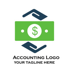 Fundraising Financial And Accounting Logo Design.
