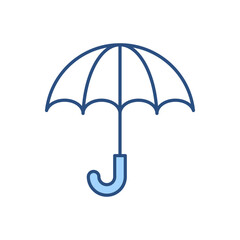 Umbrella related vector icon. Isolated on white background. Vector illustration