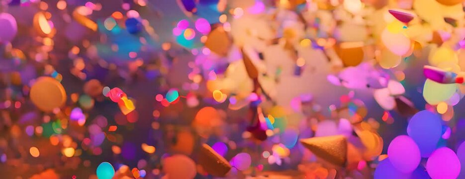 rio carnival bokeh background birthday cologne AI art colorful carnival abstract Generative party Colorful illustration Illustration confetti art confetti post Art background 4K Video