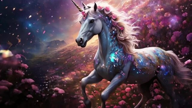 Unicorn n the night of dream