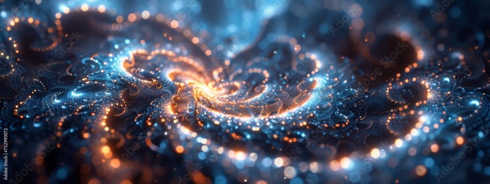 Wall mural teleporting through a quasar to a new universe