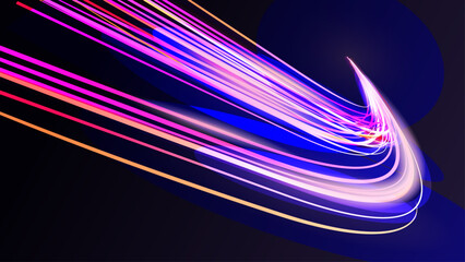 abstract glowing lines