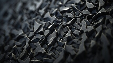 Carbon, graphite microscopic texture. Abstract detailed background. Ai generative