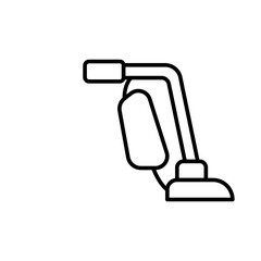 Vacuum Cleaner outline icons, minimalist vector illustration ,simple transparent graphic element .Isolated on white background