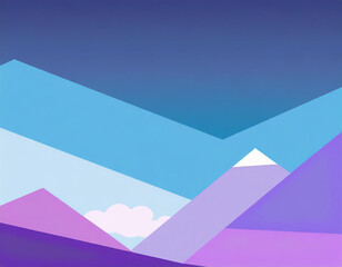 Blue and purple geometric sky background