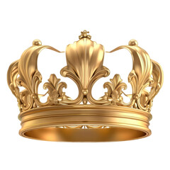 Gold Crown - Transparent background, Cut out