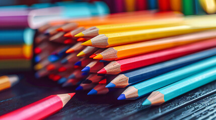 Obraz premium Creativitys Spectrum, A Cascade of Colors, Crafting Art from the Palette of Possibility