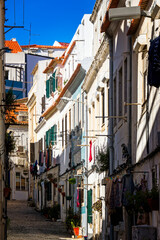 Fototapeta na wymiar Sesimbra Portugal Downtown
