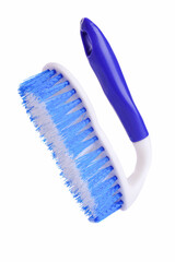 Clothes cleaning brush in the shape of iron
