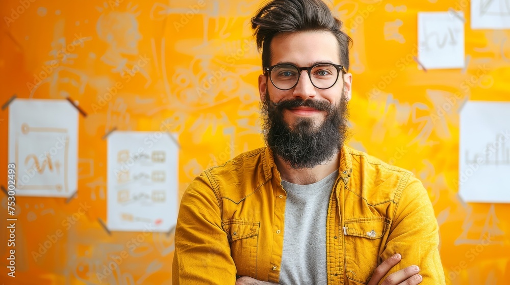 Aufkleber digital design expert leading the way in ux/ui innovation symbolizing creativity expertise and visio