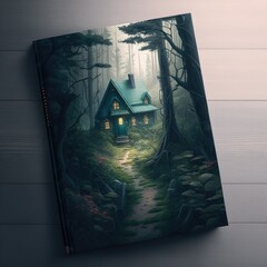 Enchanted forest cabin hardcover book cover - 753003071