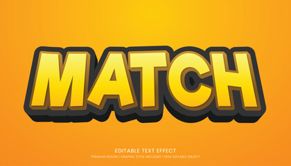 match text effect template with minimalist style and bold font concept use for brand advertising