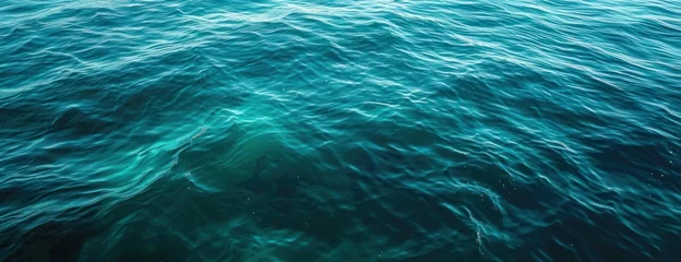 Fotobehang blue green surface of the ocean in catalina island california with gentle ripples on the surface © Oleg