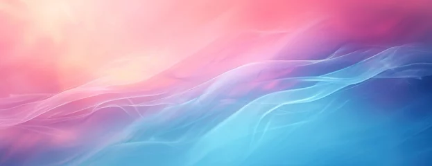 Crédence de cuisine en verre imprimé Ondes fractales soft gradient background vibrant gradient background blurred color wave blue pink gradient