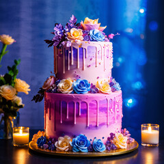 cake with flowers
Generative AI